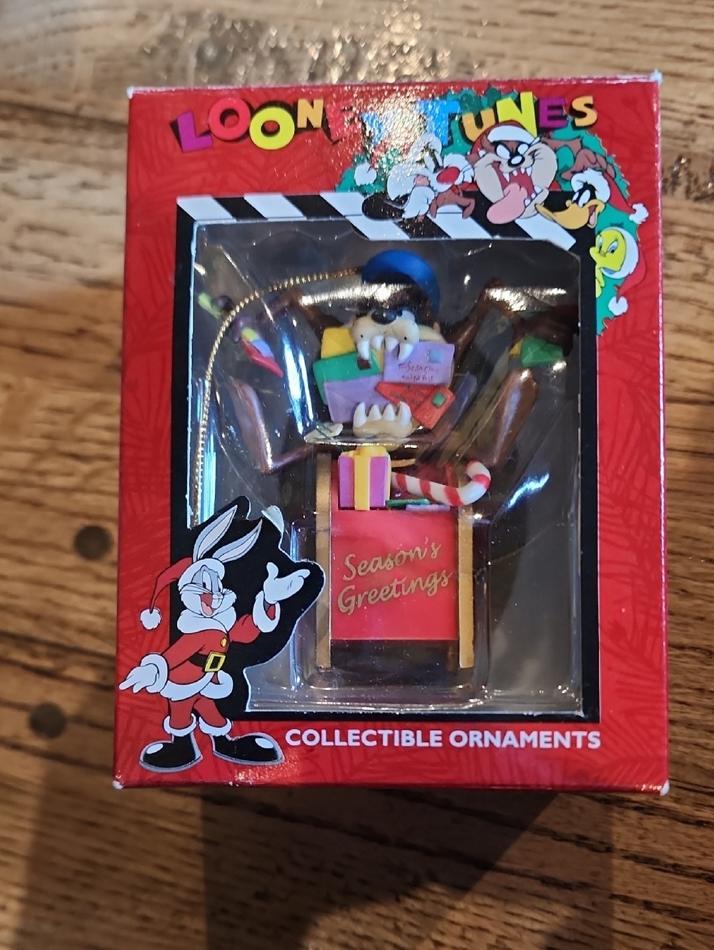 Matix Looney Tunes Season's Greetings Ornament - Red, Yellow, Green, Black